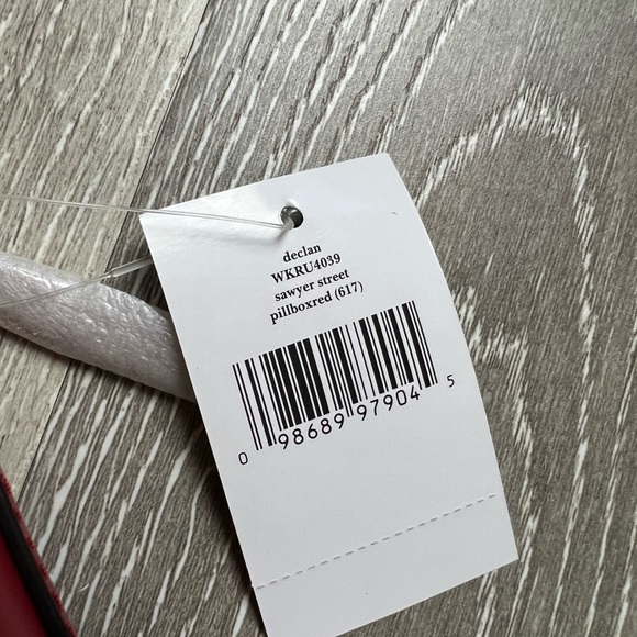 kate spade wkru 4039 declan sawyer street pillbox red NWT - Picture 8 of 8